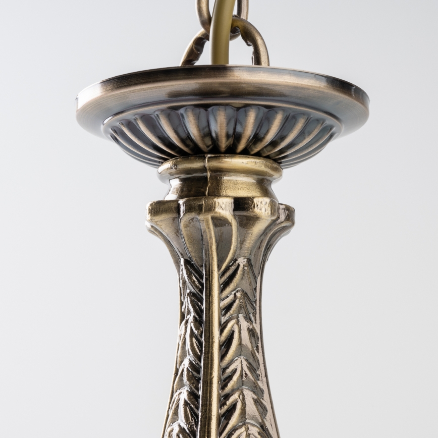 BRILAGI - Lustre suspendu sur chaîne CLASSIC 6xE14/10W/230V en laiton