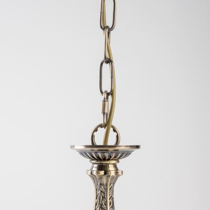 BRILAGI - Lustre suspendu sur chaîne CLASSIC 6xE14/10W/230V en laiton