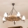 Brilagi - Lustre suspendu sur chaîne ROATA 5xE14/40W/230V chêne
