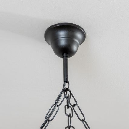 Brilagi - Lustre suspendu sur chaîne ROATA 5xE14/40W/230V Ø 50 cm hêtre/noyer