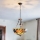 Brilagi - Lustre Tiffany en vitrail suspendu sur chaîne JUNGLE 3xE27/60W/230V Ø 50 cm