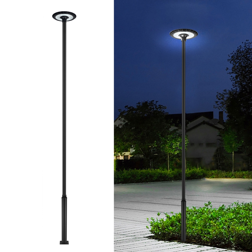 Brilagi - Tige métallique pour mât d'éclairage extérieur URBAN 5 m, Ø 58 mm, noire