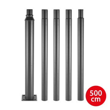 Brilagi - Mât métallique URBAN pour éclairage extérieur 5 m, ø 58 mm, anthracite