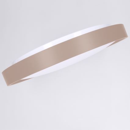 Brilagi - MATTEO dimmbare LED-Deckenleuchte LED/48W/230V 3000–6500K Ø 41 cm taupe + Fernbedienung