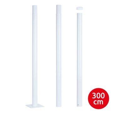 Brilagi - Metallmast für Außenbeleuchtung URBAN 3 m Mast d 58 mattweiß