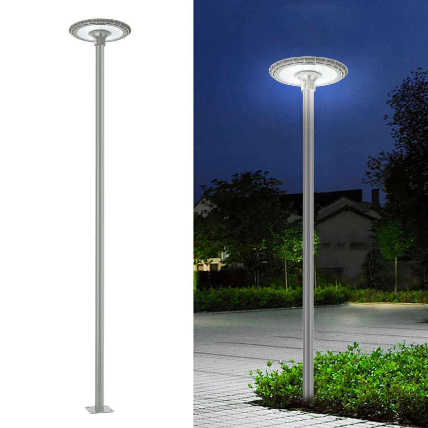 Brilagi - Metallrohr für Außenbeleuchtungsmast URBAN, 3 m, Ø 58 mm, grau