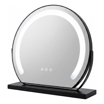 Brilagi - Miroir de maquillage LED dimmable FLORIDA LED/14W/230V 3000/4000/6500K 44x40 cm noir