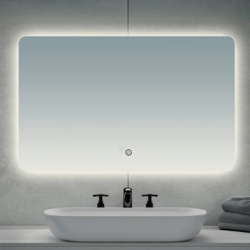 Brilagi - Miroir de salle de bain COMO LED/28W/230V 60x80 cm IP44 IRC 90 dimmable + CCT