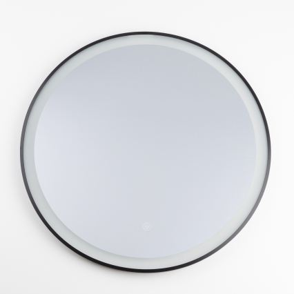 Brilagi - Miroir LED pour salle de bains ASTI LED/19W/230V Ø 60 cm noir IP44 CRI 90 dimmable + CCT