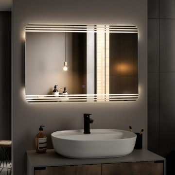 Brilagi - Miroir de salle de bains LED MELZO LED/30W/230V 60x90 cm IP44 CRI 90 à intensité variable + CCT