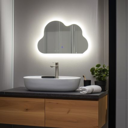 Brilagi - Miroir de salle de bains NUVOLA LED/19W/230V 37x60 cm IP44 IRC 90 dimmable + CCT