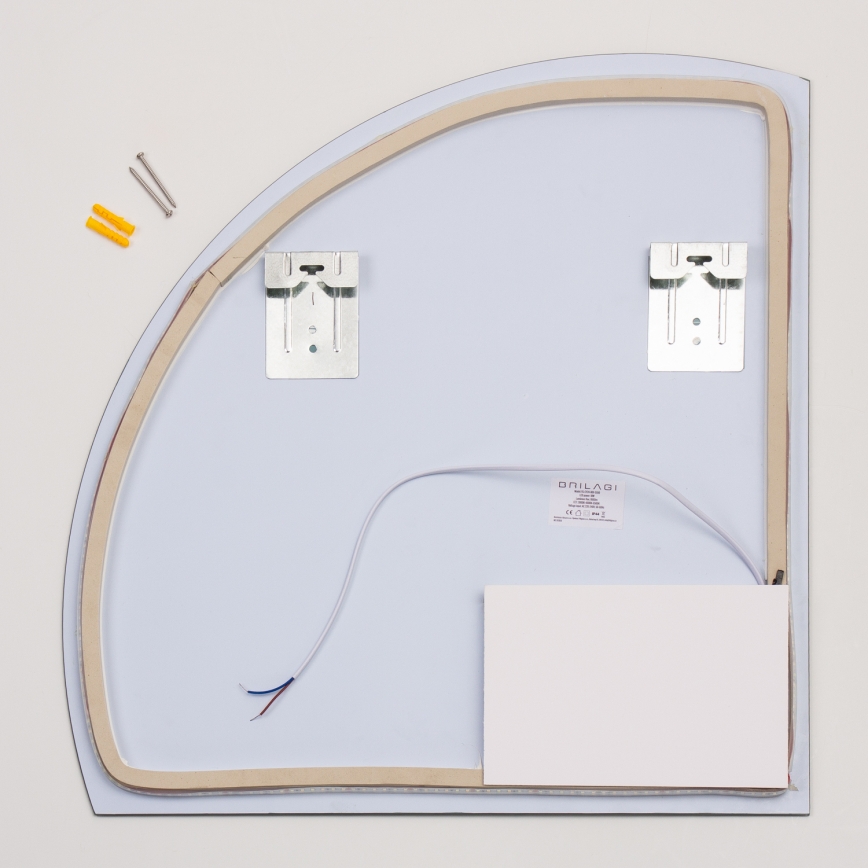 Brilagi - Miroir de salle de bains LED QUARTIERE LED/18W/230V 50x55 cm IP44 IRC 90 dimmable + CCT