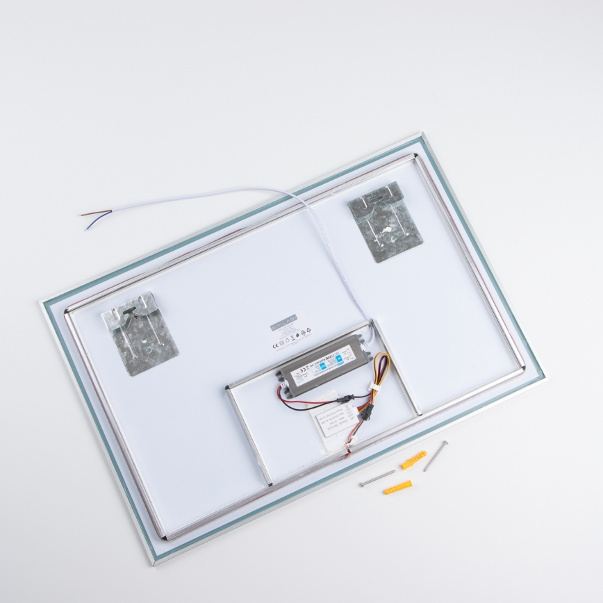Brilagi - Miroir de salle de bains LED DESIO LED/20W/230V 40x60 cm argenté IP44 IRC 90 dimmable + CCT (température de couleur réglable)