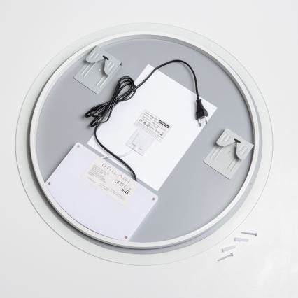 Brilagi - Miroir chauffant LED dimmable pour salle de bains avec rétroéclairage CLARA PRO LED/19W/230V Ø 60 cm 3000/4000/6500K IP44 IRC 90