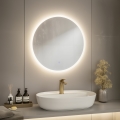 Brilagi - Miroir LED pour salle de bains BERNATE LED/19W/230V Ø 60 cm argenté IP44 IRC 90 dimmable + CCT
