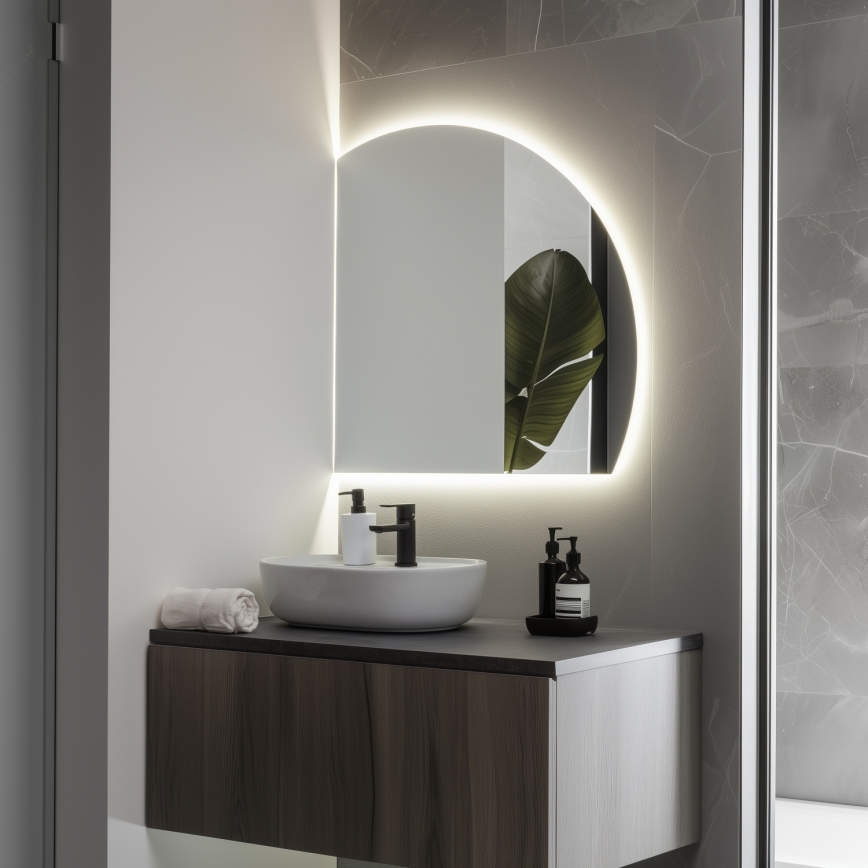 Brilagi - miroir de salle de bains QUARTIERE LED/25W/230V 70x75 cm IP44 CRI 90 dimmable + CCT