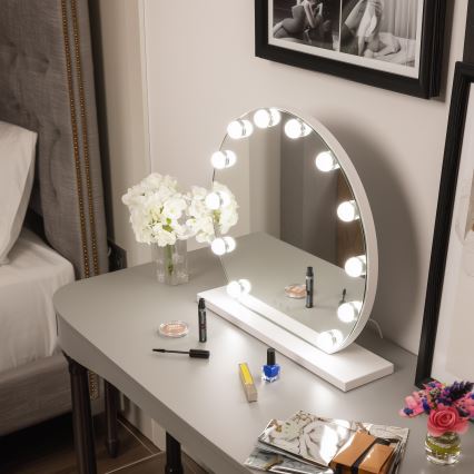 Brilagi - Miroir de maquillage LED dimmable HOLLYWOOD LED/12W/230V 3000/4000/6500K