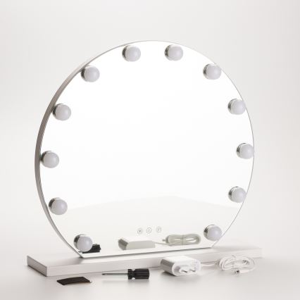 Brilagi - Miroir de maquillage LED dimmable HOLLYWOOD LED/12W/230V 3000/4000/6500K