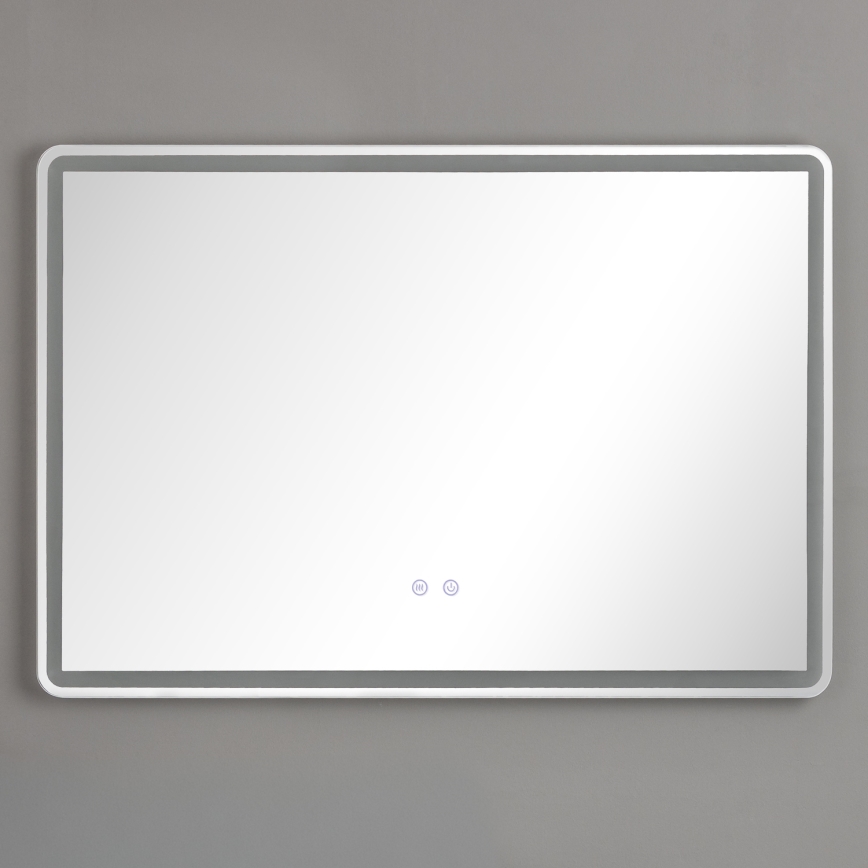 Brilagi - Miroir de salle de bain LED chauffant anti-buée, rétroéclairé et dimmable BELLA LED/19W/230V 60x90 cm 3000/4000/6500K IP44 CRI 90
