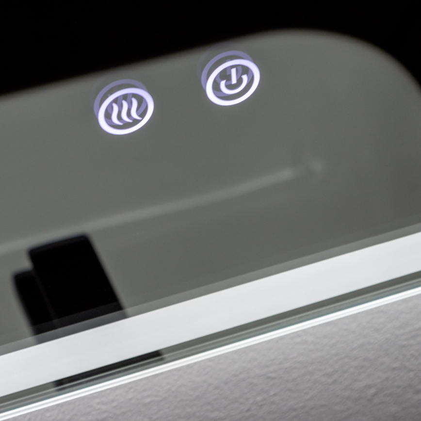 Brilagi - Miroir de salle de bain LED chauffant anti-buée, rétroéclairé et dimmable BELLA LED/19W/230V 60x90 cm 3000/4000/6500K IP44 CRI 90