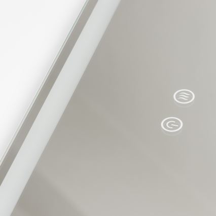 Brilagi - Miroir de salle de bain LED chauffant anti-buée, rétroéclairé et dimmable BELLA LED/19W/230V 60x90 cm 3000/4000/6500K IP44 CRI 90