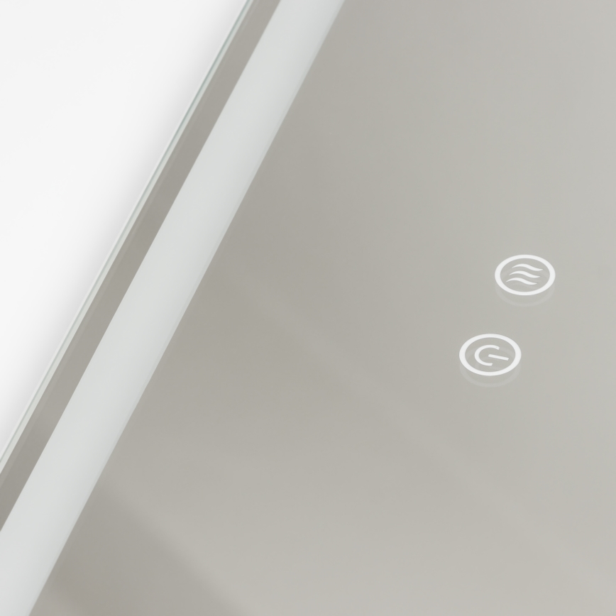 Brilagi - Miroir de salle de bain LED chauffant anti-buée, rétroéclairé et dimmable BELLA LED/19W/230V 60x90 cm 3000/4000/6500K IP44 CRI 90