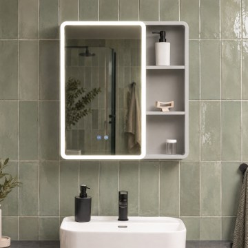 BRILAGI - Mobile da bagno con specchio e retroilluminazione a LED NOTO SINGLE 60x65 cm