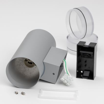 Brilagi - Outdoor-Wandleuchte MATERA 2xGU10/30W/230V grau IP54