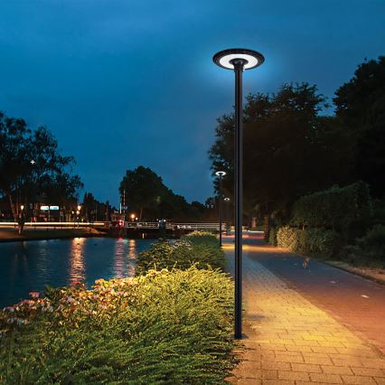 Brilagi - Palo in metallo per illuminazione esterna URBAN 3 m palo diametro 58 opaco nero