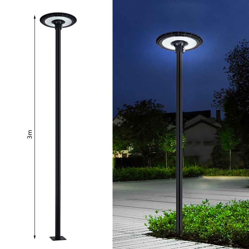 Brilagi - Palo in metallo per illuminazione esterna URBAN 3 m palo diametro 58 opaco nero