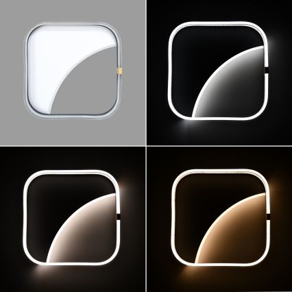 Brilagi - Plafoniera LED dimmerabile SIRELI LED/56W/230V 3000-6000K 40x40 cm + telecomando