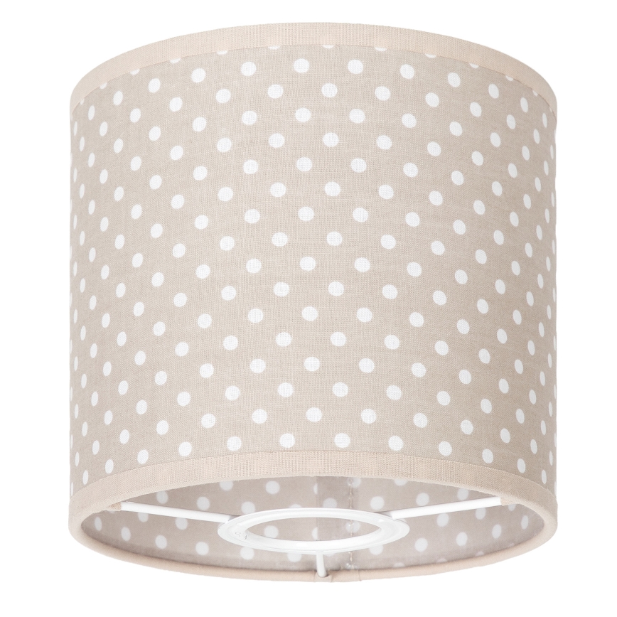 BRILAGI - Paralume universale BOBO E27 Ø 15 cm beige/pois