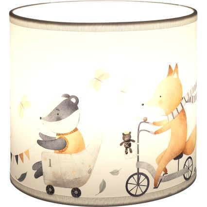 Brilagi - Paralume universale BOBO E27 Ø 15 cm bianco/animaletti