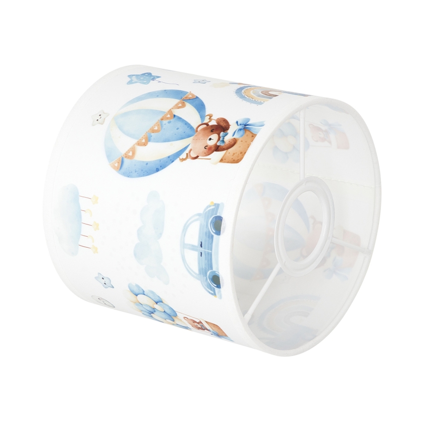 BRILAGI - Paralume universale BOBO E27 Ø 15 cm bianco/blu con orsetti
