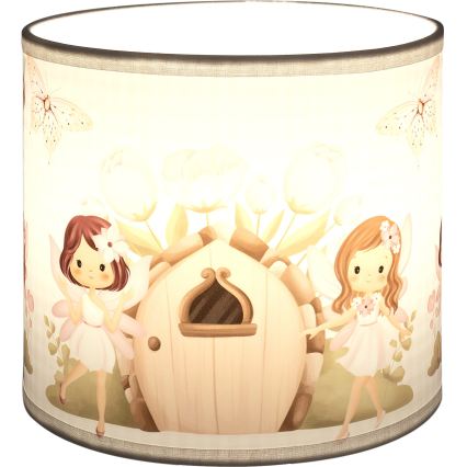 Brilagi - Paralume universale BOBO E27 Ø 15 cm bianco/rosa/fate