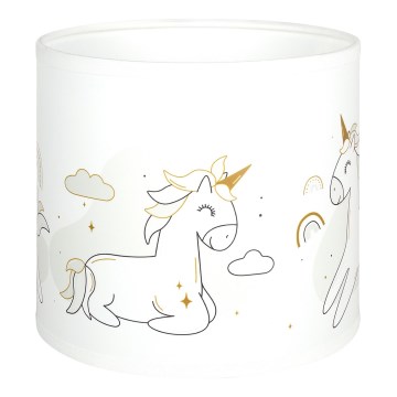 Brilagi - Paralume universale BOBO E27 Ø 15 cm bianco/unicorni