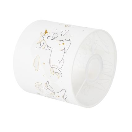 Brilagi - Paralume universale BOBO E27 Ø 15 cm bianco/unicorni