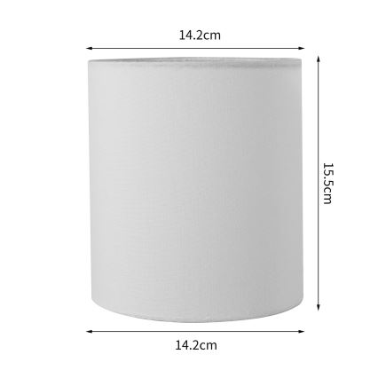 Brilagi - Paralume universale NUBILA E27 15,5x14 cm bianco