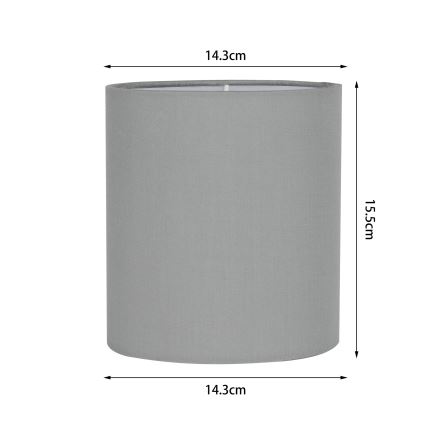 Brilagi - Paralume universale NUBILA E27 15,5x14 cm grigio chiaro