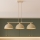 Brilagi - Pendelleuchte an Drahtseil 3xE27/60W/230V Beige/Gold