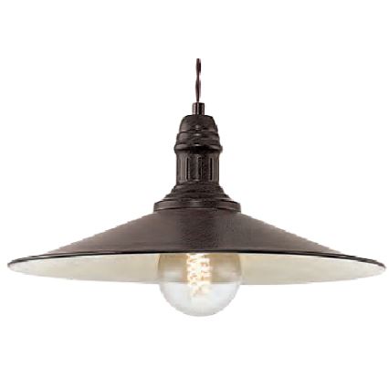 Brilagi - Pendelleuchte an Drahtseil FORGE 1xE27/60W/230V Ø 36 cm, braun