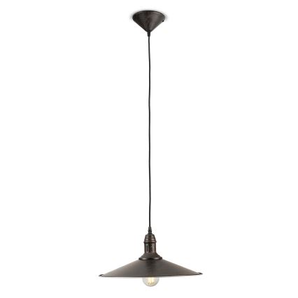 BRILAGI - Pendelleuchte an Drahtseil FORGE 1xE27/60W/230V Ø 36 cm, braun