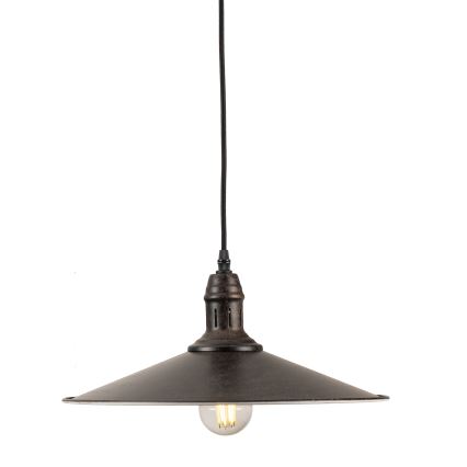 BRILAGI - Pendelleuchte an Drahtseil FORGE 1xE27/60W/230V Ø 36 cm, braun