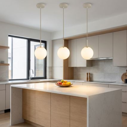 Brilagi - Pendelleuchte an Kabel 1xE27/60W/230V beige/gold