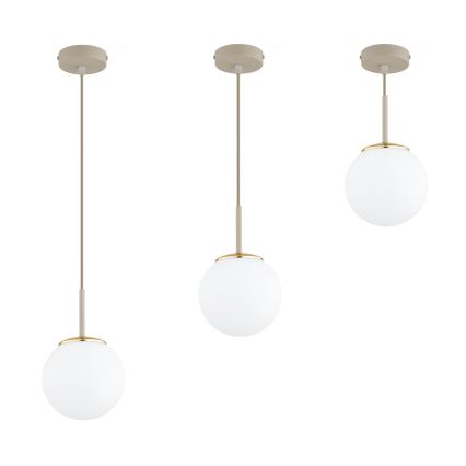 Brilagi - Pendelleuchte an Kabel 1xE27/60W/230V beige/gold
