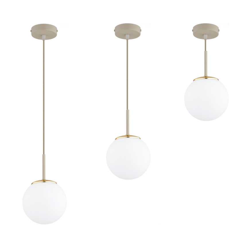 Brilagi - Pendelleuchte an Kabel 1xE27/60W/230V beige/gold