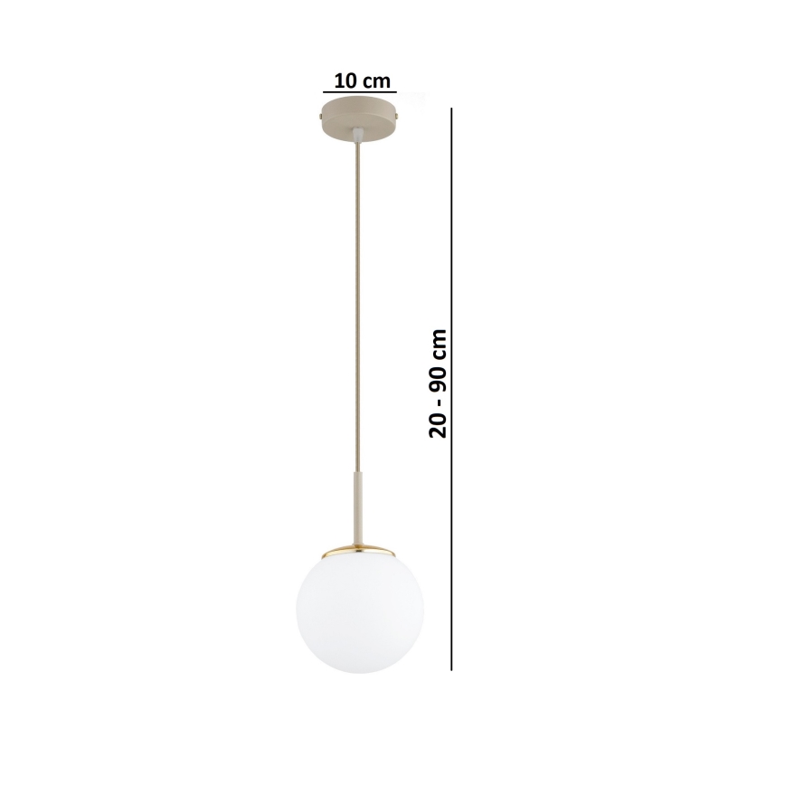 Brilagi - Pendelleuchte an Kabel 1xE27/60W/230V beige/gold