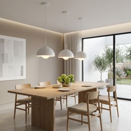 BRILAGI - Pendelleuchte an Kabel COSMO 1xE27/60W/230V Ø 30 cm weiß