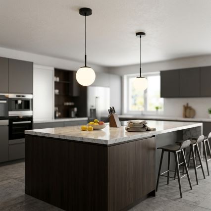 Brilagi - Pendelleuchte an Kabel MILO 1xE27/60W/230V schwarz
