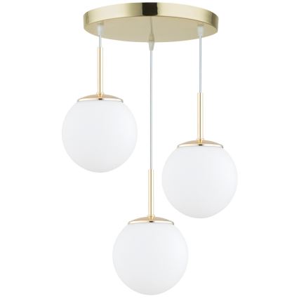 Brilagi - Pendelleuchte an Kabel MILO 3xE27/60W/230V goldfarben